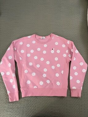 Champion Pink Daisy Crewneck Sweatshirt